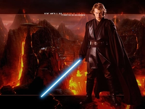 rocks, Hayden Christensen, sword