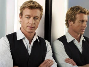 Mirror, reflection, series, The Mentalist, Simon Baker