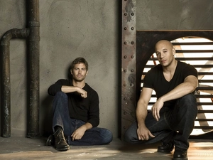 Vin Diesel, Actors, ventilator, Paul Walker