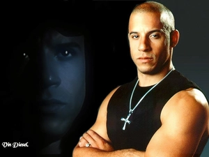 cross, Vin Diesel, Black shirt
