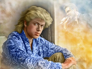 Wham, a man, portrait, 2D Graphics, singer, George Michael
