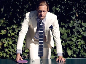 suite, Alexander Skarsgard, White